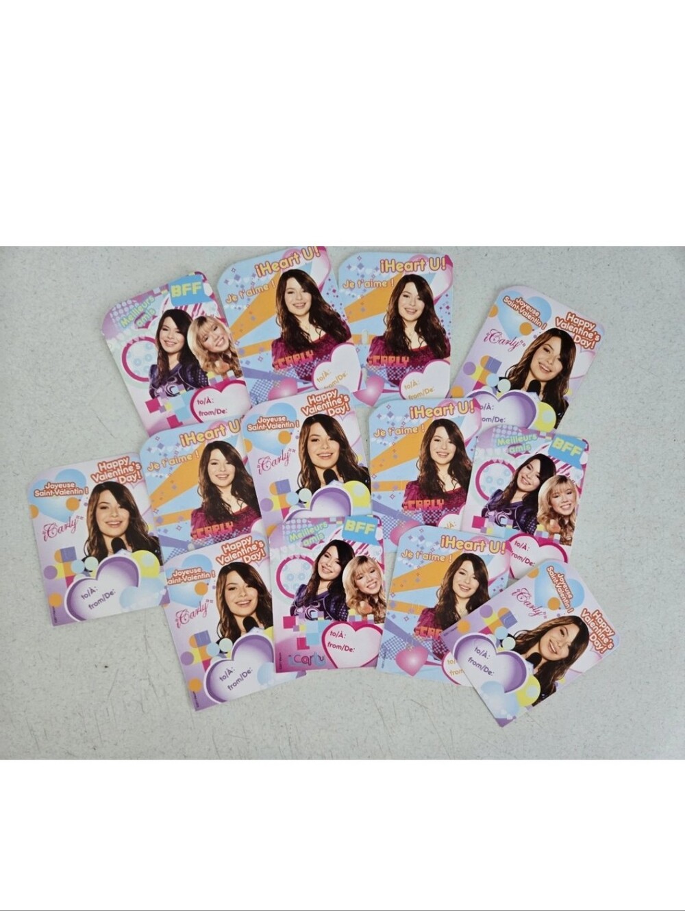 Valentine Card Lot ICarly Vtg